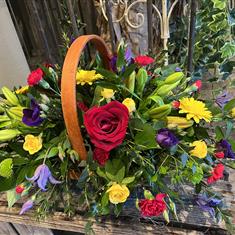 Bright Sympathy Basket Arrangement