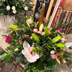 Winter Candle Arrangement