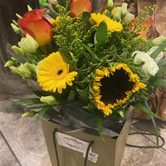 LILY FREE Autumn Hand Tied Bouquet